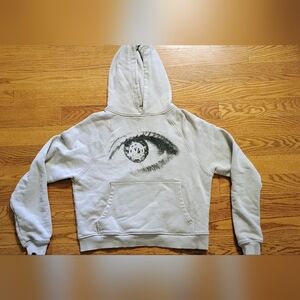 Vicinity iris Eye Logo Mens Hoodie Sweater Grey‎ Size Medium